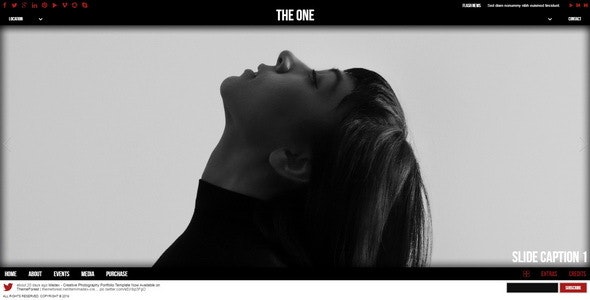 دانلود قالب سایت تک صفحه ای The One