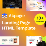 دانلود قالب HTML صفحه فرود چند منظوره Akpager