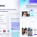 دانلود قالب دندانپزشکی وردپرس Dentisha دانلود قالب مرکز تماس و بازاریابی تلفنی وردپرس Ringring