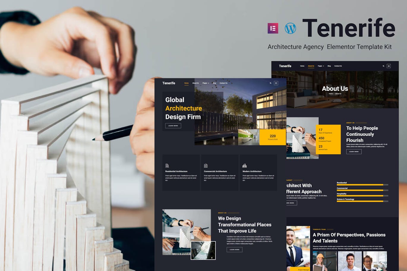 دانلود قالب معماری وردپرس Tenerife