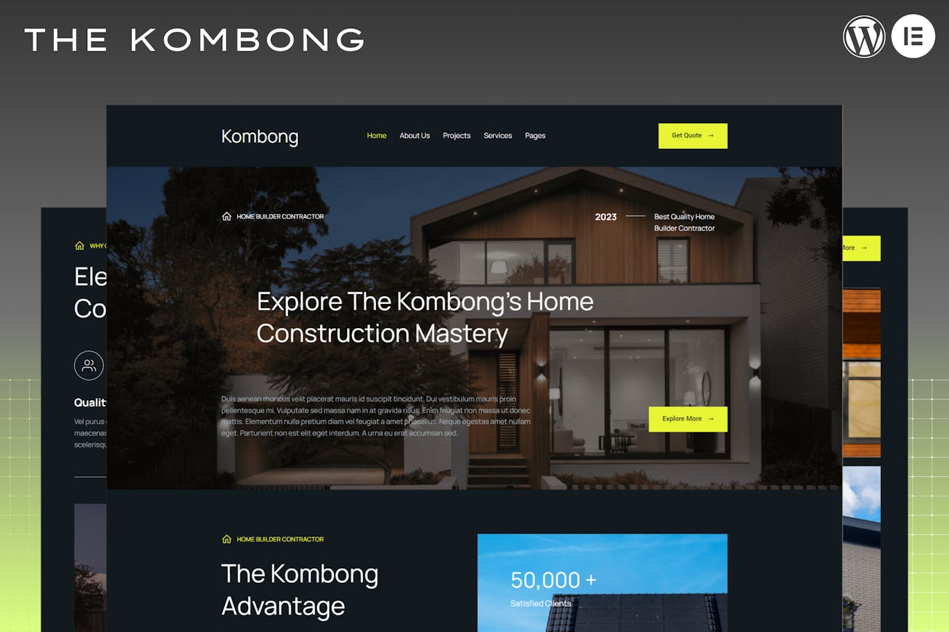 دانلود قالب مشاور املاک وردپرس The Kombong