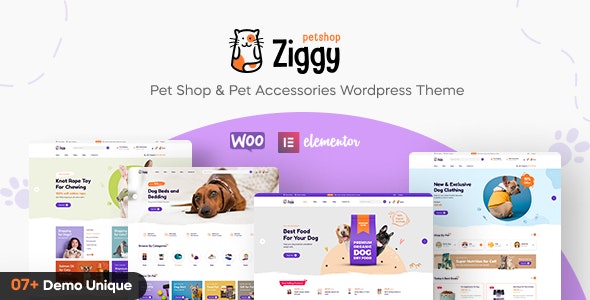 دانلود قالب پت شاپ وردپرس Ziggy