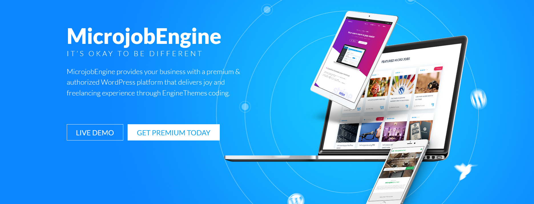 دانلود قالب وردپرس MicrojobEngine Pro
