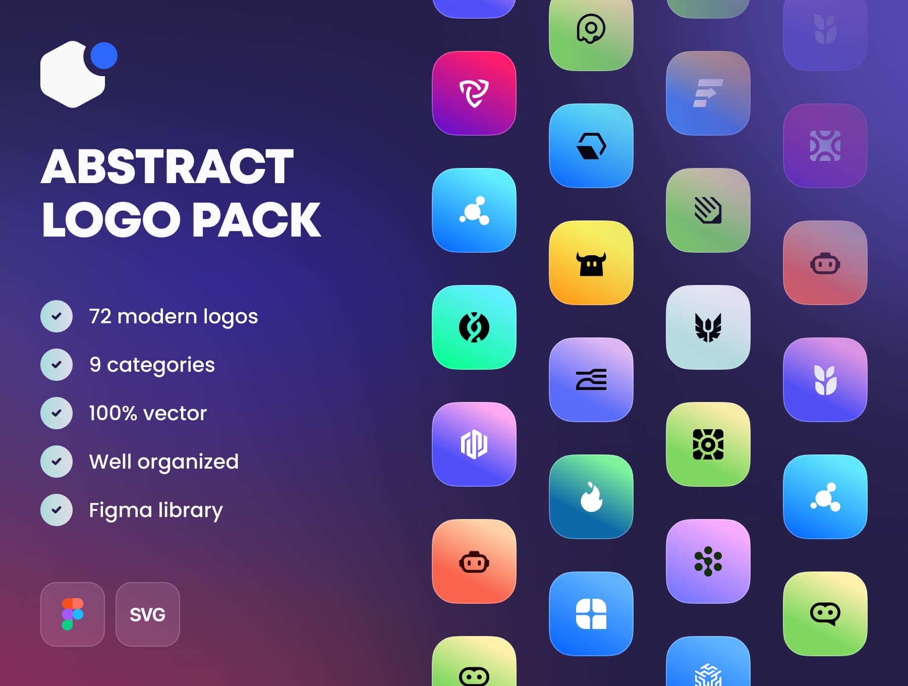 دانلود مجموعه آیکون های Abstract Logo Pack