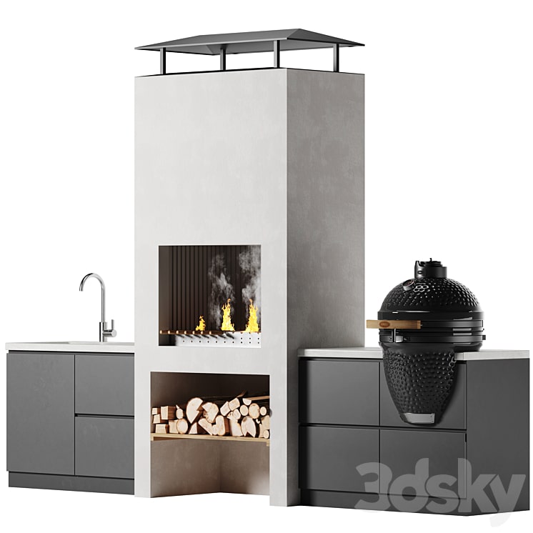 دانلود فایل سه بعدی BBQ oven