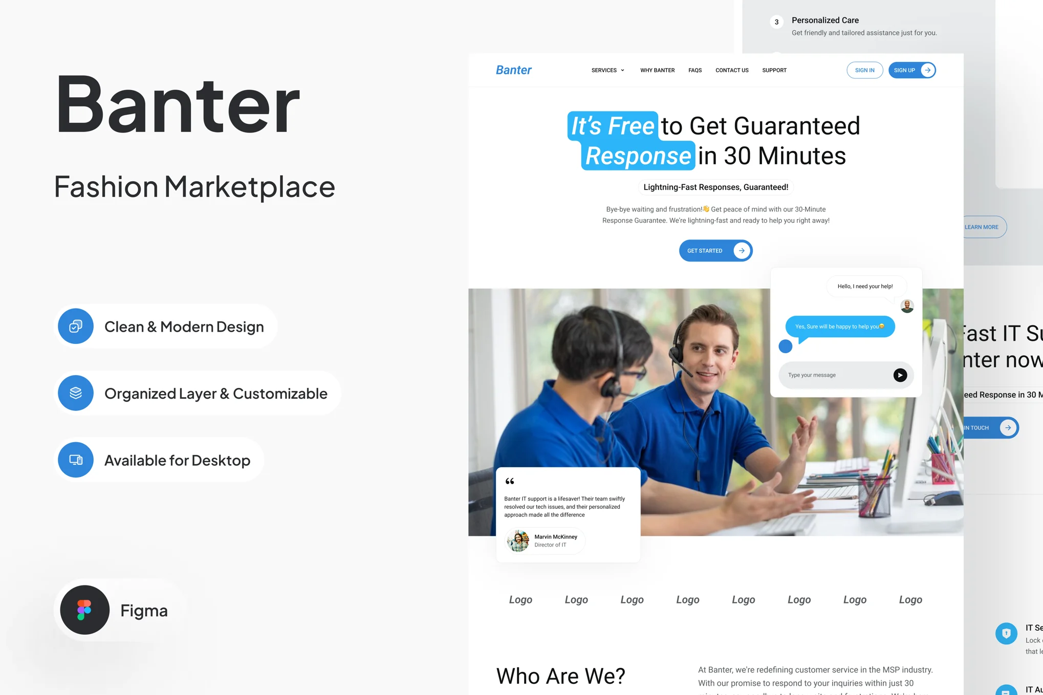 دانلود رابط کاربری Banteren - Customer Services Website