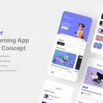 دانلود رابط کاربری Carter - E-Learning App UI Kit