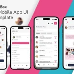 ChatterBox - Chat Message Mobile App UI Kit Template