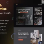Clay & Ceramics Landing Page Website Template