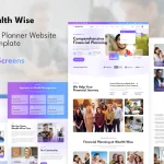 دانلود افزونه Lightweight Cookie Notice WealthWise - Financial Planner Website Design UI Kit Template