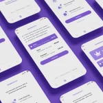 دانلود قالب سایت رزومه و نمونه کار ویکی Vicky Membership & Subscription Plan, Profile Screen App
