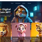 دانلود قالب سایت هتل و اقامتگاه Almaris NetCard - NFT UI Website Hero