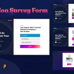 Membership & Subscription Plan, Profile Screen App دانلود رابط کاربری Opinion Survey Form Template