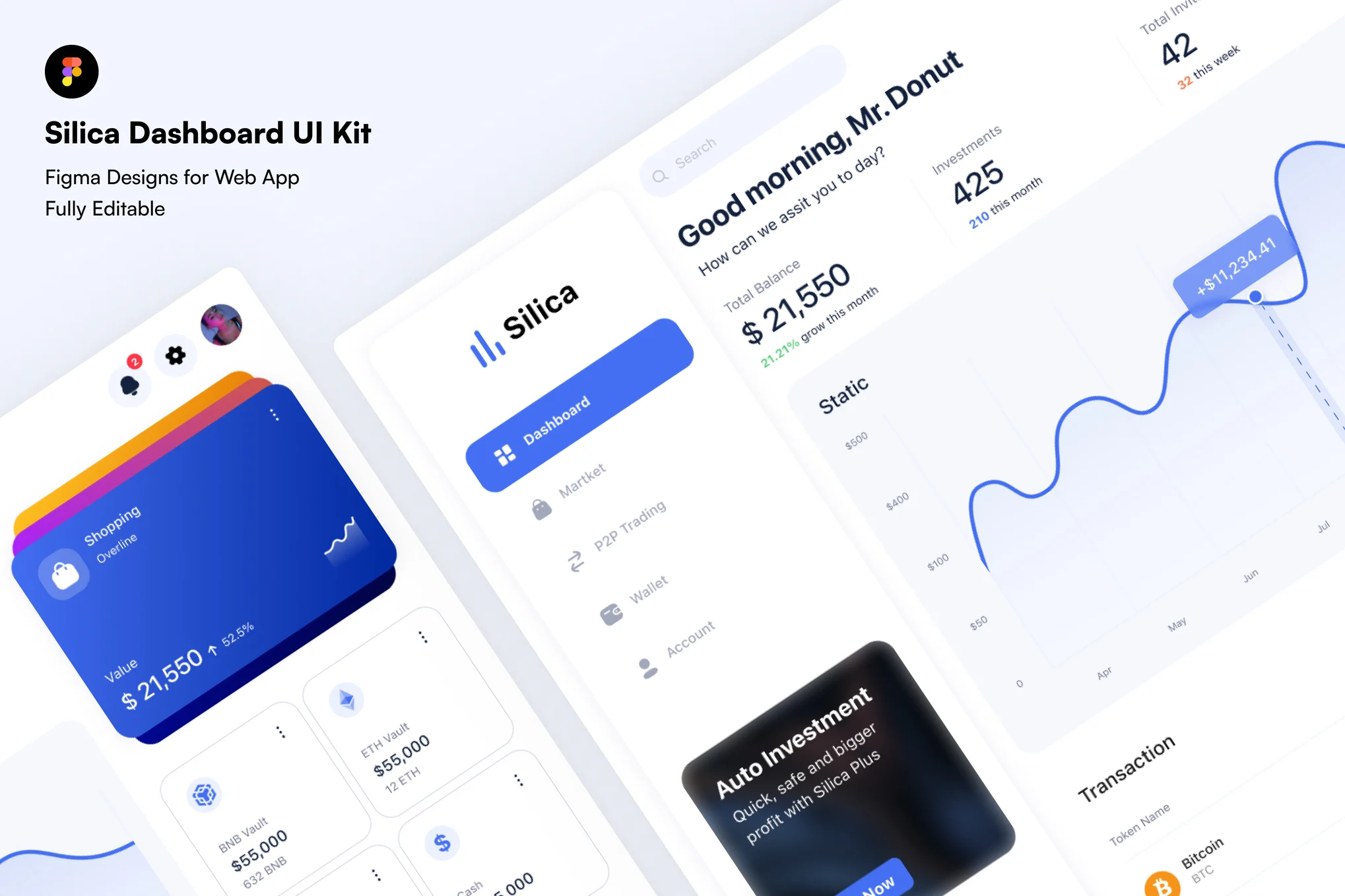 دانلود رابط کاربری Silica Dashboard UI Kit