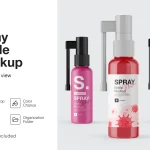 دانلود موکاپ لایه باز Spray Bottle Mockup