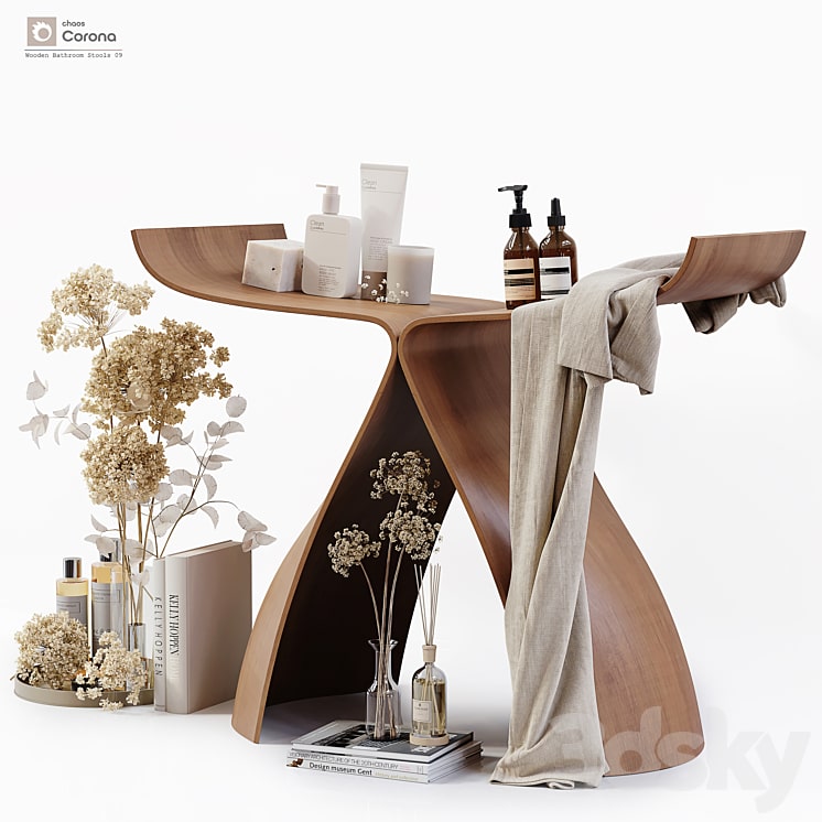Wooden Bathroom Tools 09-min دانلود فایل سه بعدی Wooden Bathroom Tools