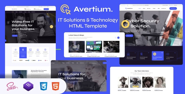 قالب Avertium – IT Solutions & Technology HTML Template