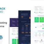 قالب شرکت خدمات هاستینگ مدرن وردپرس Bluerack