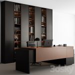 دانلود فایل سه بعدی Boss Desk - Office Furniture 539