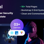دانلود قالب React js امنیت سایبری Cybal
