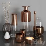 دانلود IKEA BILLY BILLY / OXBERG OXBERG Bookcase دانلود فایل سه بعدی Decor set 03