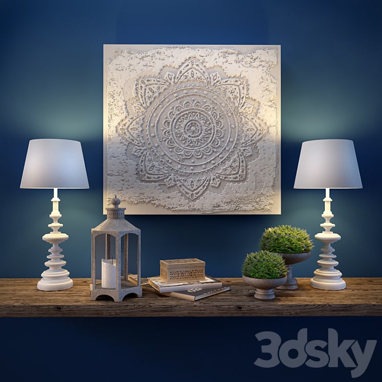 دانلود فایل سه بعدی Decorative set