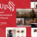 قالب شاپیفای فروشگاه کلاه و پوشاک HatUp