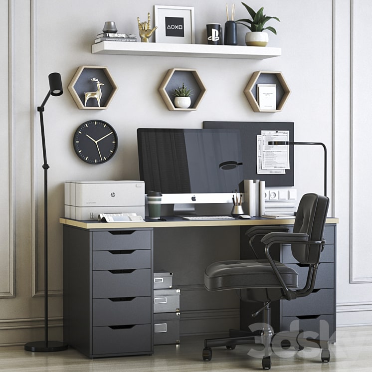 IKEA office workplace 42-min دانلود فایل سه بعدی IKEA office workplace 42