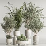 دانلود فایل سه بعدی Wardrobe with island دانلود فایل سه بعدی Indoor Plant Set 54