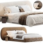 دانلود فایل سه بعدی Wardrobe with island دانلود فایل سه بعدی Moca Cloud bed
