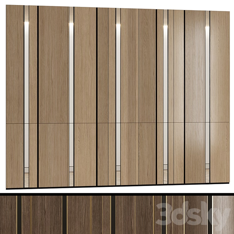 دانلود Modular wall panels in a modern minimalist style 5