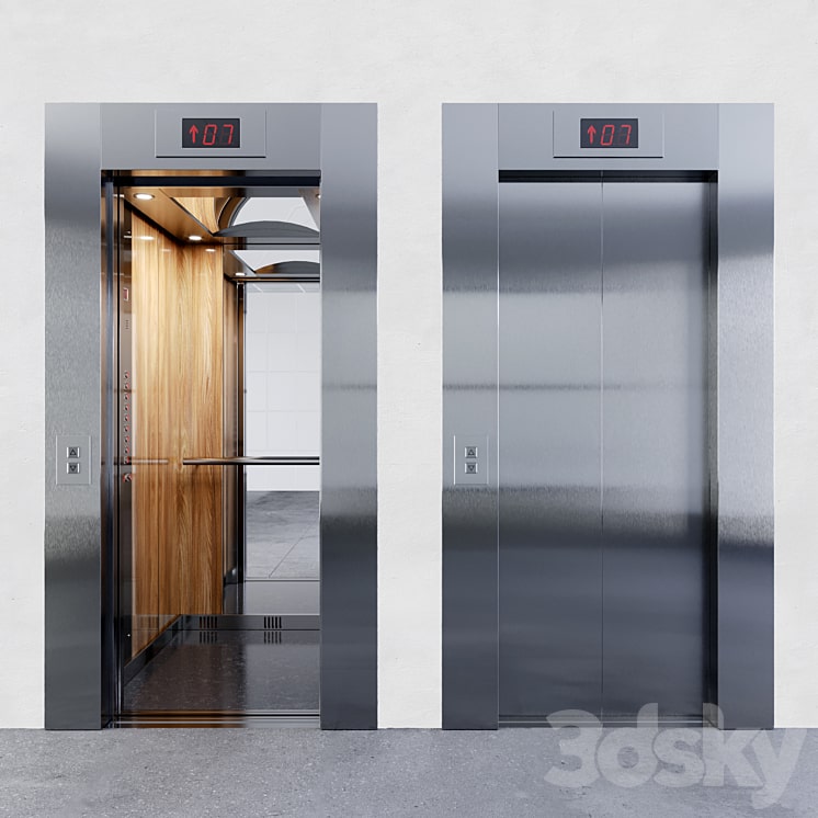 دانلود فایل سه بعدی آسانسور Passenger elevator