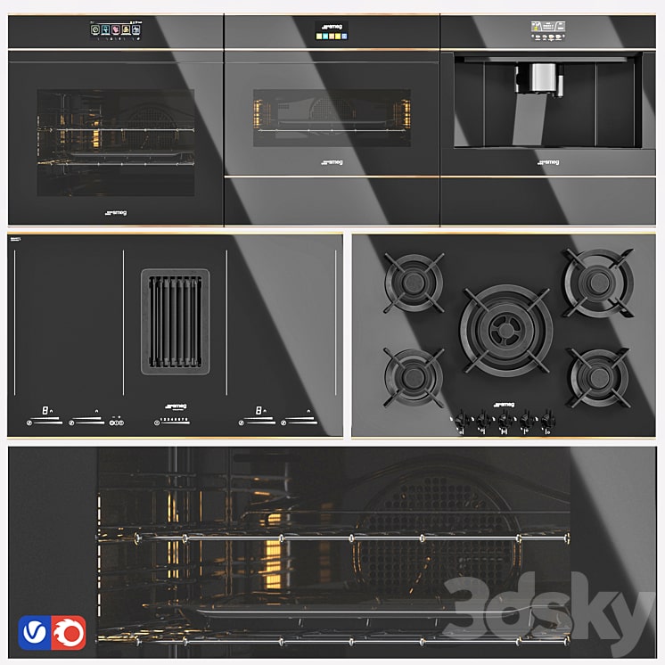 فایل سه بعدی SMEG-Dolce Stil Novo Kitchen Appliance