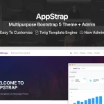 دانلود افزونه وردپرس Spaces Engine – اسپیس انجین AppStrap - Multipurpose Bootstrap 5 Theme + Admin UI