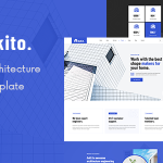 دانلود قالب سایت معماری آرکیتو Arkito