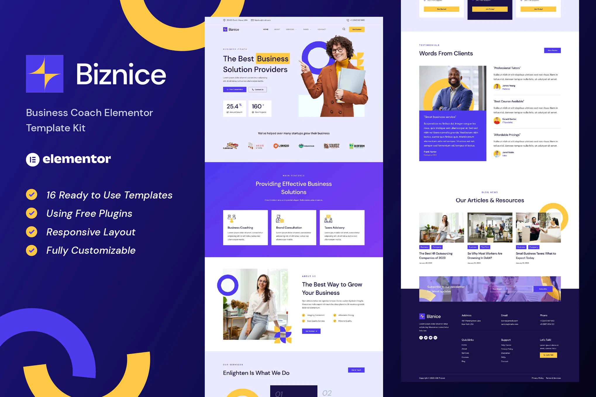 دانلود قالب المنتور وردپرس Biznice