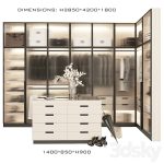دانلود فایل سه بعدی Corner wardrobe with island