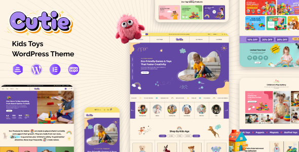 قالب وردپرس Cutie - Children School, Toys Store Theme