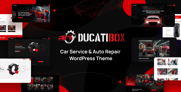 قالب تعمیرگاه و خدمات فنی خودرو وردپرس Ducatibox