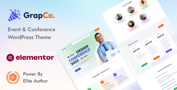 دانلود قالب Grafco - Event Conference WordPress Theme