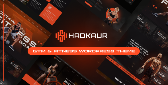 قالب باشگاه ورزشی و Gym وردپرس Hadkaur