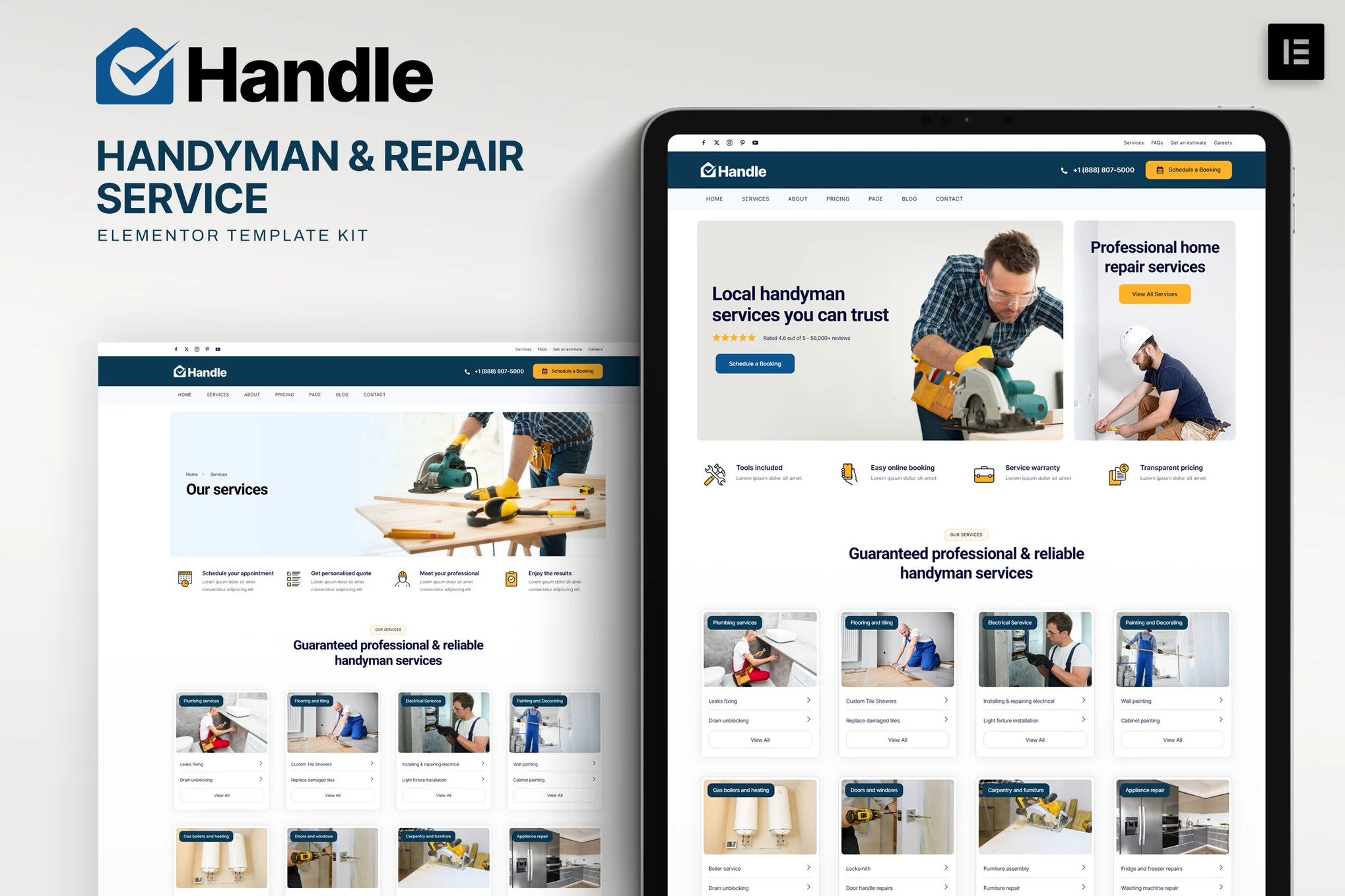 دانلود قالب خدماتی المنتور وردپرس Handle