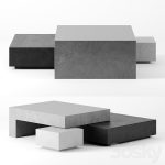 دانلود فایل سه بعدی JENGA coffee tables set 1