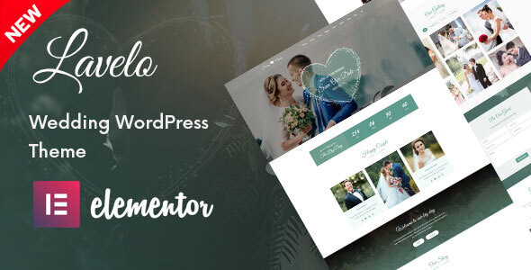 دانلود قالب وردپرس Lavelo - Wedding WordPress Theme