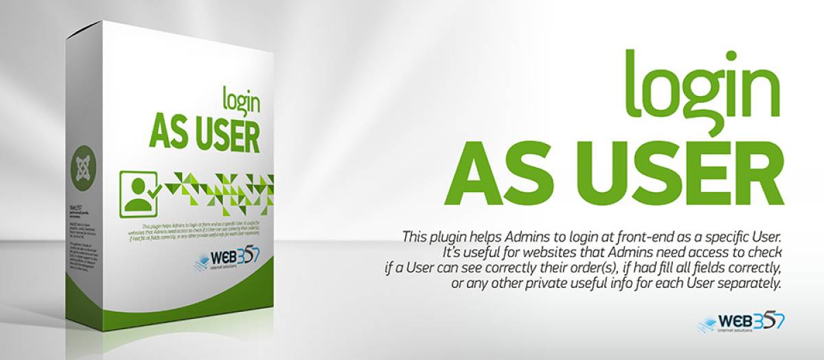 دانلود افزونه جوملا Login as User