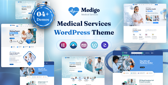 قالب خدمات پزشکی وردپرس مدی‌گو Medigo