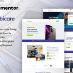 دانلود قالب خدمات تعمیرات موبایل و کامپیوتر MobiCare