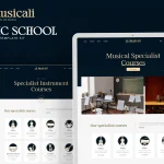 دانلود قالب آموزشگاه موسیقی المنتور وردپرس Musicali