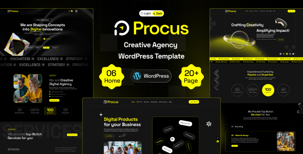 Procus - Modern Creative Digital Agency WordPress Theme