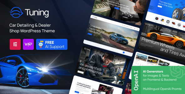 Tuning - Car Detailing & Dealer Shop WordPress theme